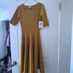 Mustard Yellow Midi Dress